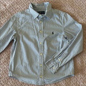 Ralph Lauren Navy and White Striped Shirt
